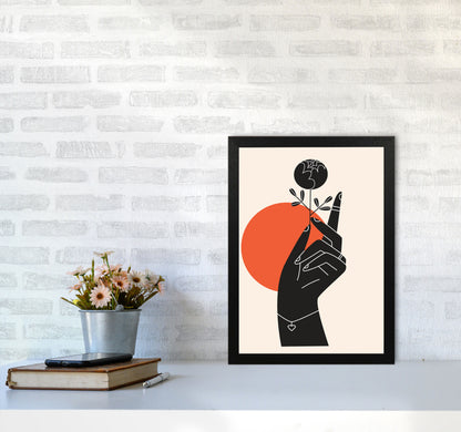 Minimalist Hand Drawing Art Print by Jason Stanley A3 White Frame