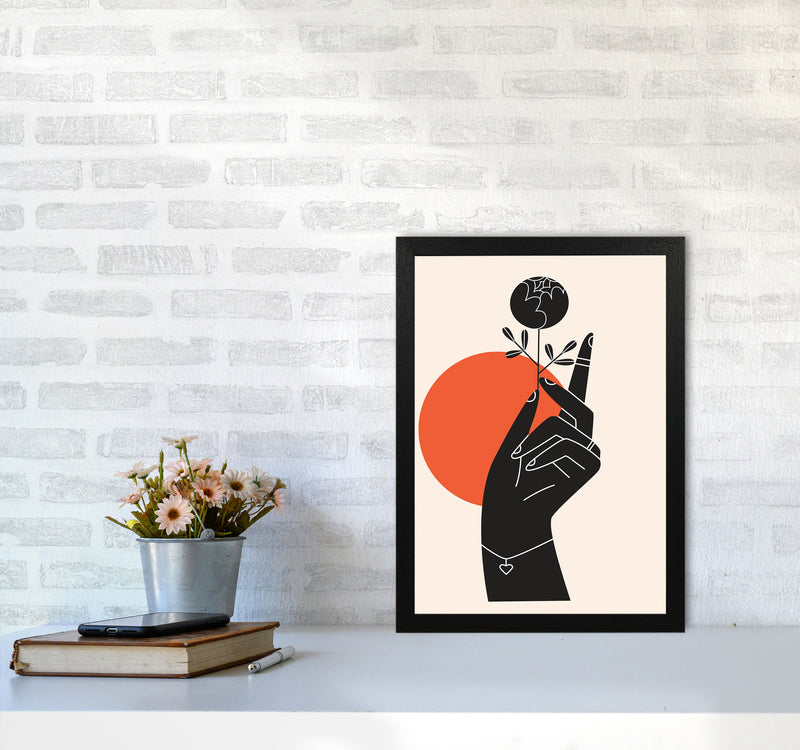 Minimalist Hand Drawing Art Print by Jason Stanley A3 White Frame