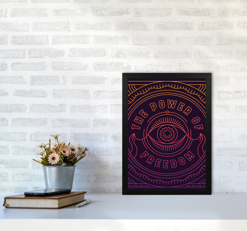 The Power For Freedom!! Art Print by Jason Stanley A3 White Frame