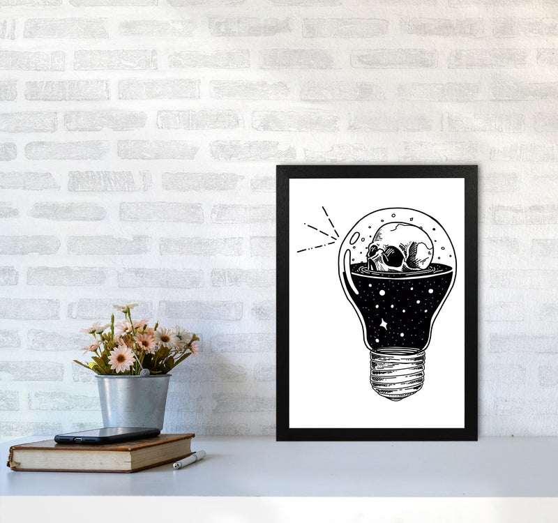 I Think He Had An Idea Art Print by Jason Stanley A3 White Frame