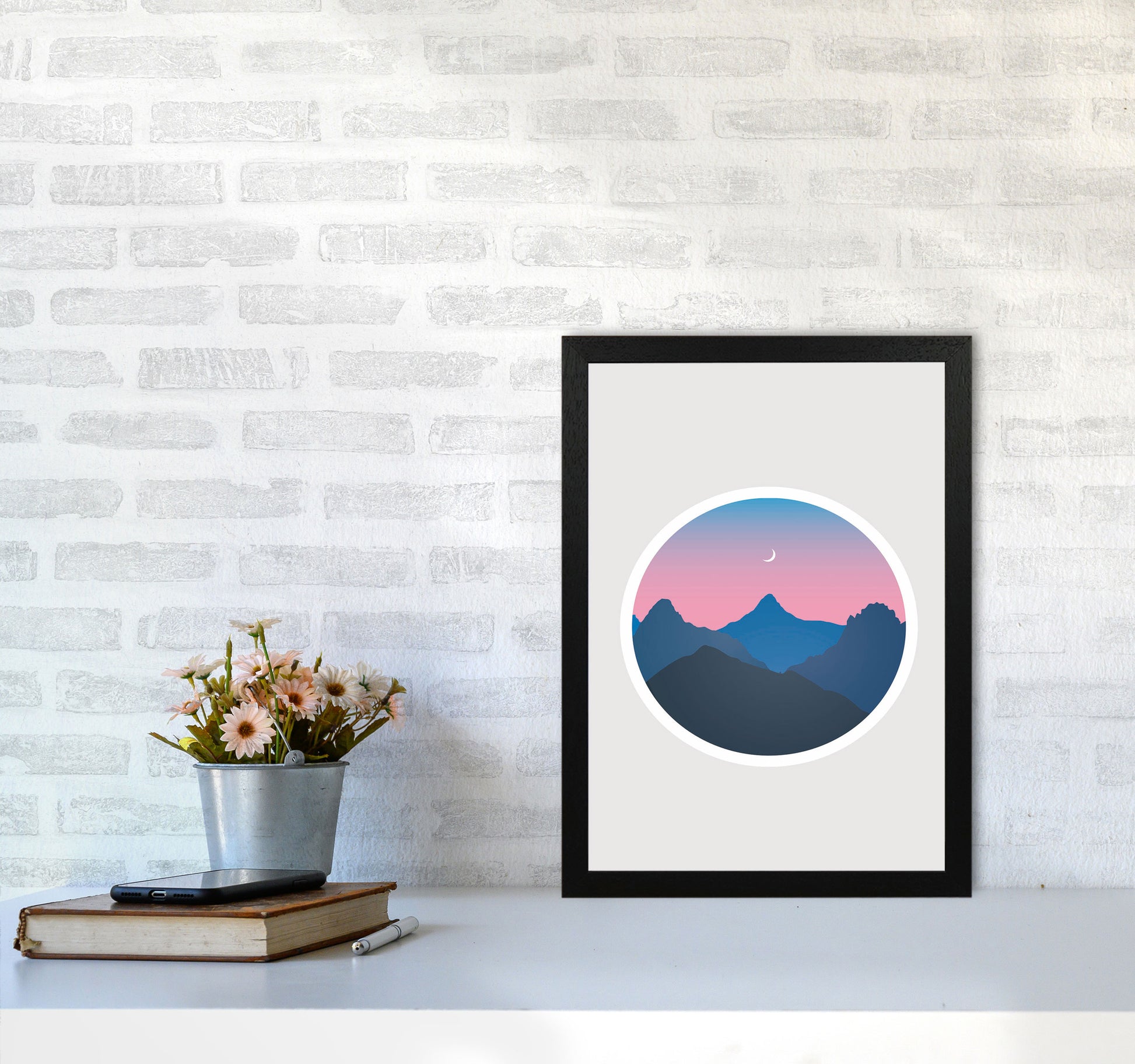 Moody Moonrise Kingdom Art Print by Jason Stanley A3 White Frame