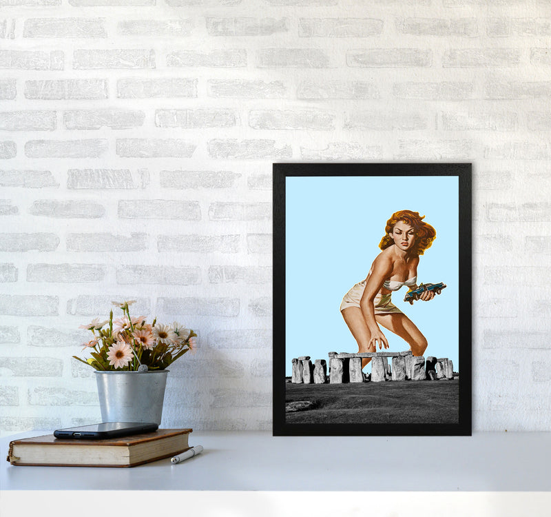 Attack On Stonehenge Art Print by Jason Stanley A3 White Frame