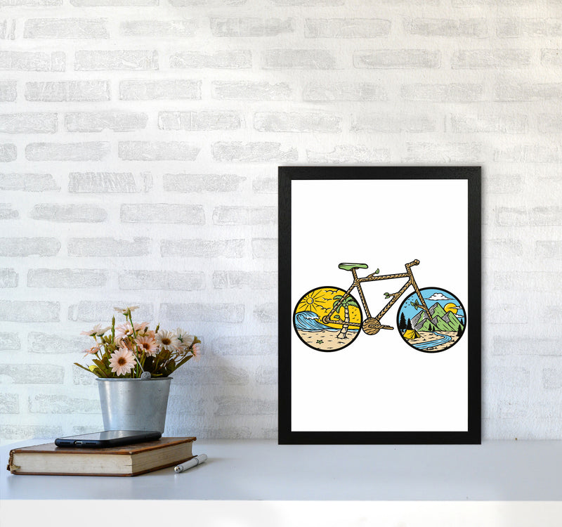 Best Bike Ride Ever Art Print by Jason Stanley A3 White Frame