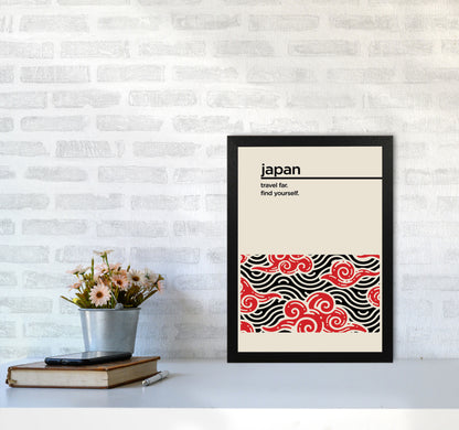 Japan Find Yourself Art Print by Jason Stanley A3 White Frame