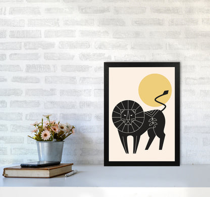 King Of The Jungle Art Print by Jason Stanley A3 White Frame