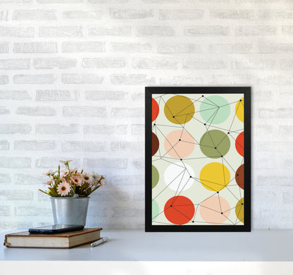 Geometry On Circles Art Print by Jason Stanley A3 White Frame
