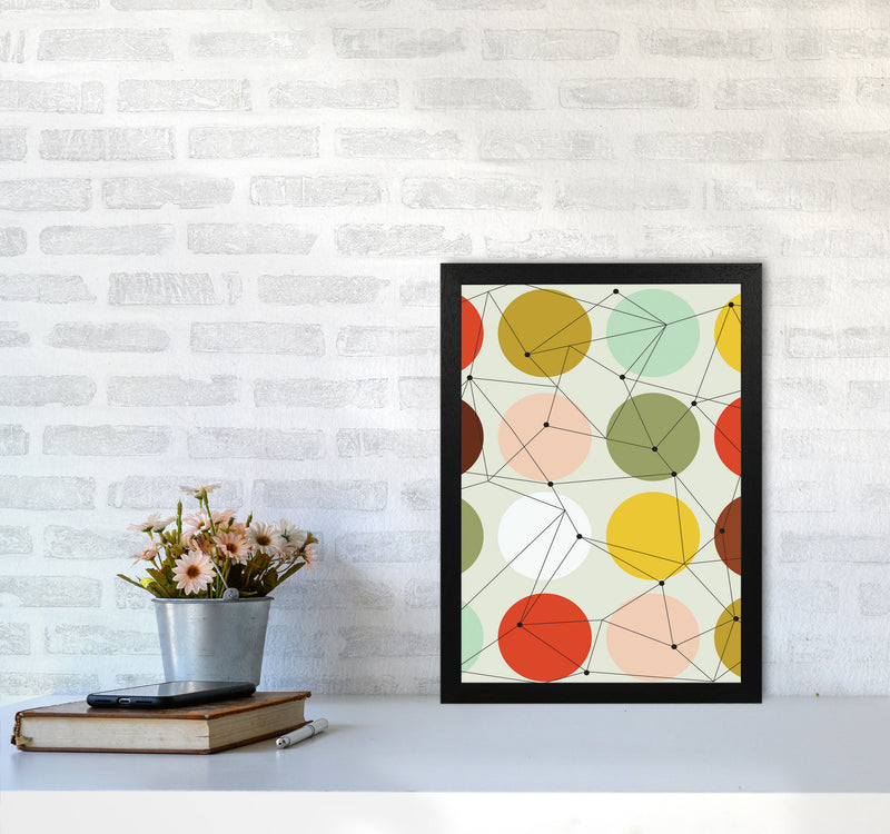 Geometry On Circles Art Print by Jason Stanley A3 White Frame