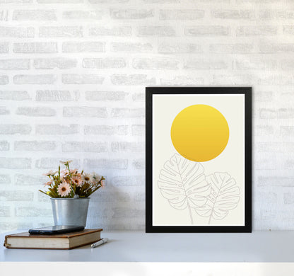Botanical Yellow 1 Art Print by Jason Stanley A3 White Frame