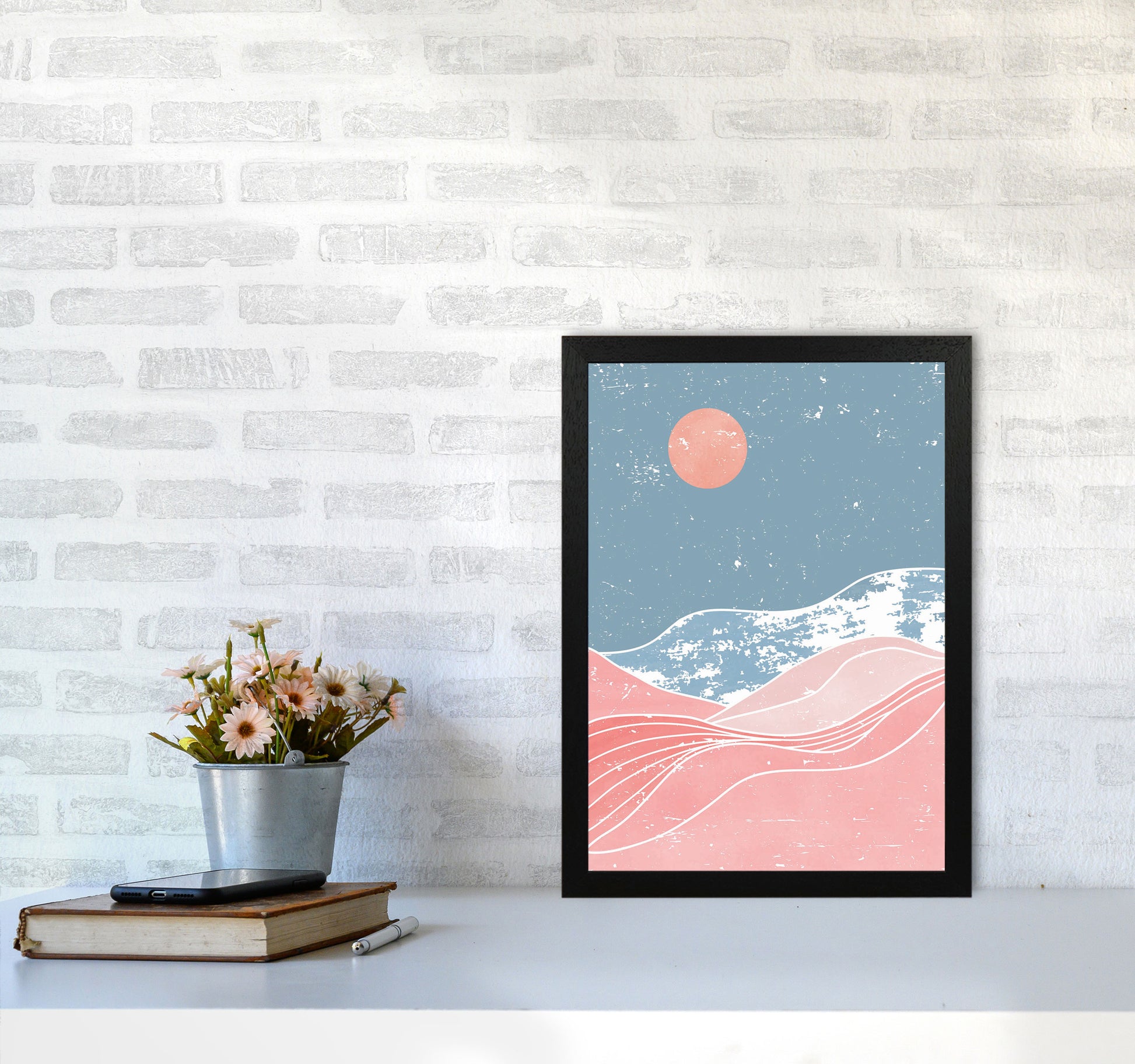 Washed Out Sunrise Art Print by Jason Stanley A3 White Frame