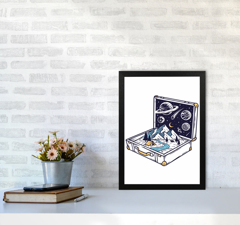 Carry On Carry All Art Print by Jason Stanley A3 White Frame