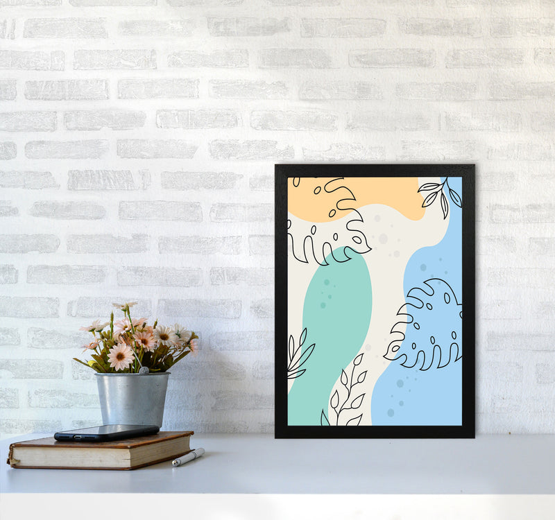 Abstract Leaves I Art Print by Jason Stanley A3 White Frame