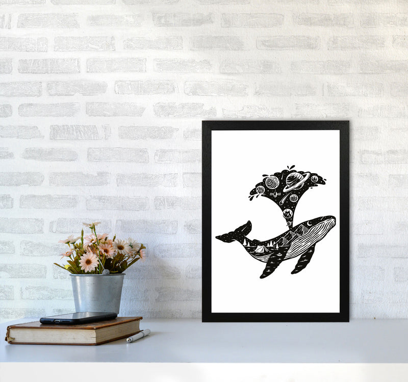 Humpback Universe Art Print by Jason Stanley A3 White Frame