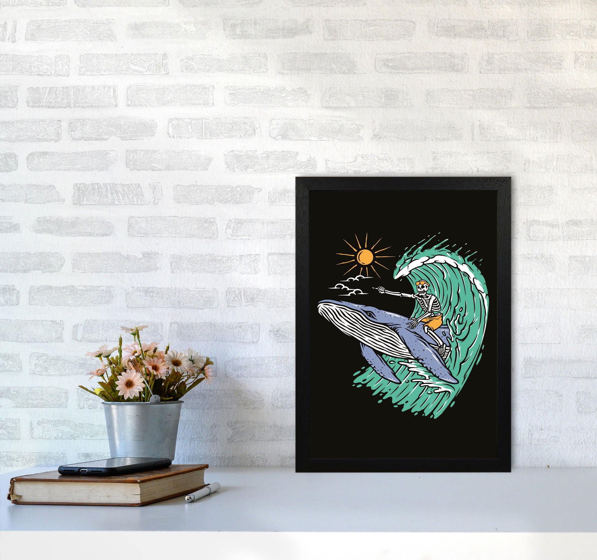 Going Straight! Art Print by Jason Stanley A3 White Frame