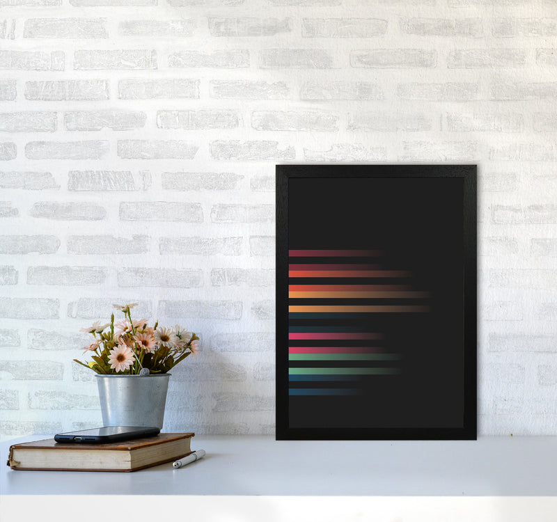 Faded Stripes 1 Art Print by Jason Stanley A3 White Frame