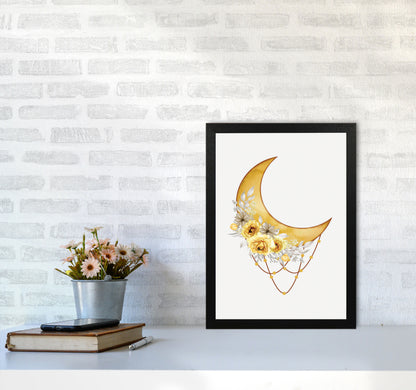 Watercolor Moon Art Print by Jason Stanley A3 White Frame