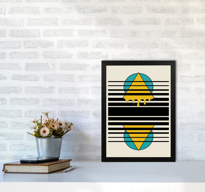 Melting Through Art Print by Jason Stanley A3 White Frame