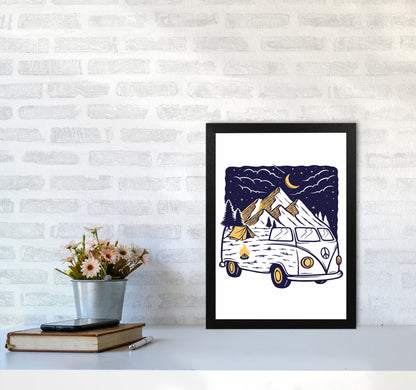 Camping Is Fun Art Print by Jason Stanley A3 White Frame
