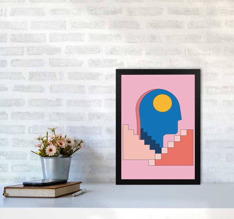 Keep Climbing Art Print by Jason Stanley A3 White Frame