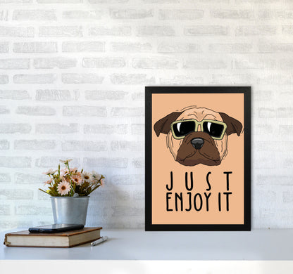 Just Enjoy It Art Print by Jason Stanley A3 White Frame