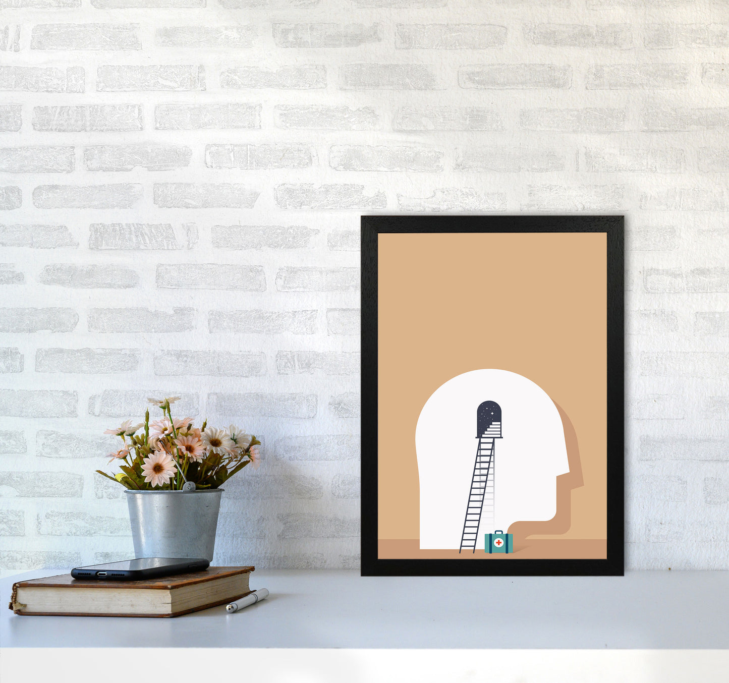 To The Rescue Art Print by Jason Stanley A3 White Frame