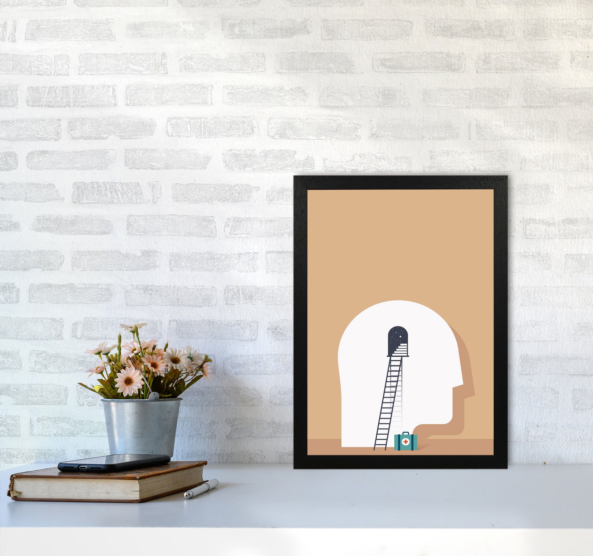 To The Rescue Art Print by Jason Stanley A3 White Frame