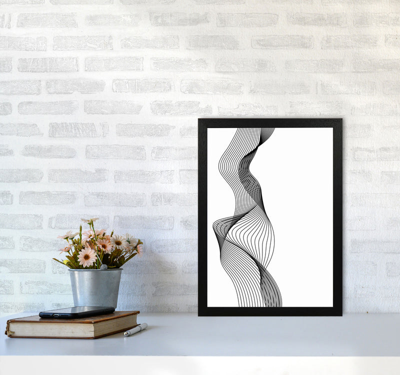 Line Wobbles Art Print by Jason Stanley A3 White Frame