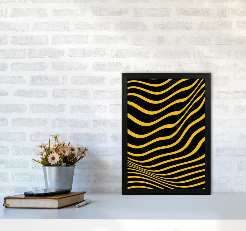 Yellow Vibes Art Print by Jason Stanley A3 White Frame
