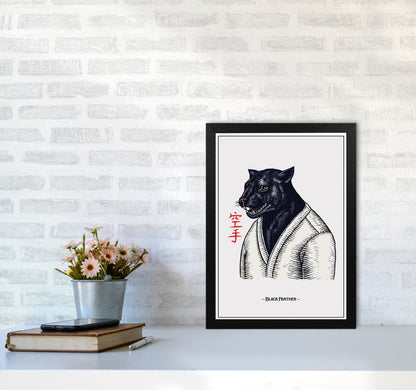 Black Panther Art Print by Jason Stanley A3 White Frame