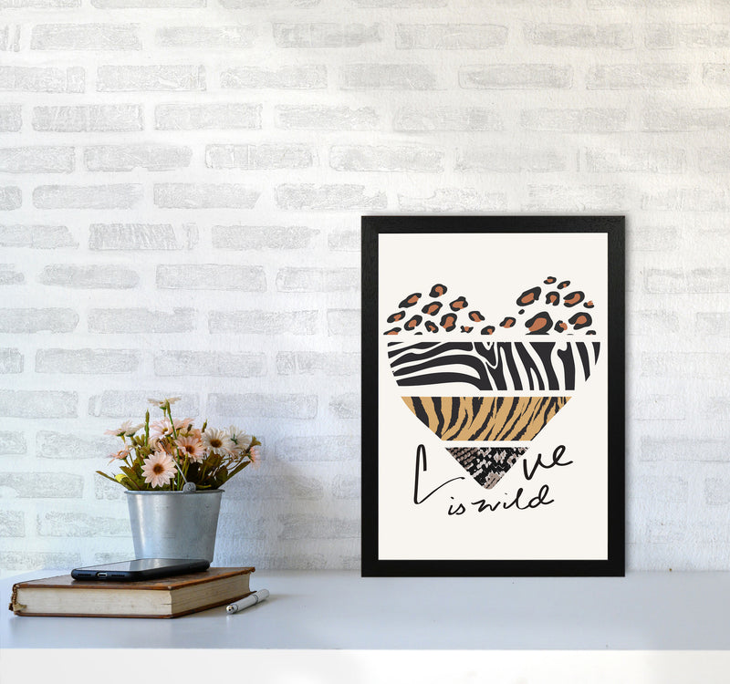 Love Is Wild Art Print by Jason Stanley A3 White Frame