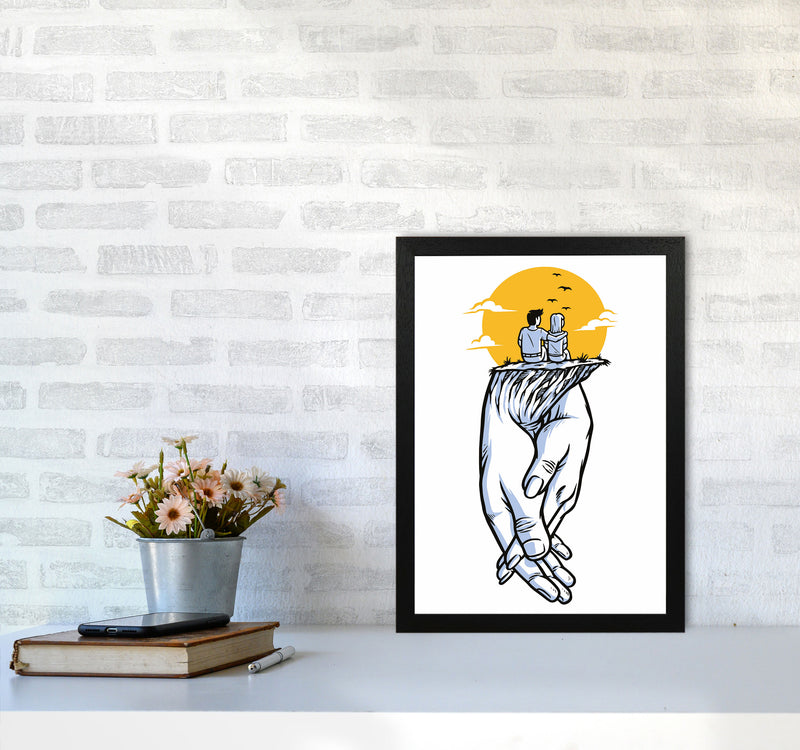 Date Night Art Print by Jason Stanley A3 White Frame