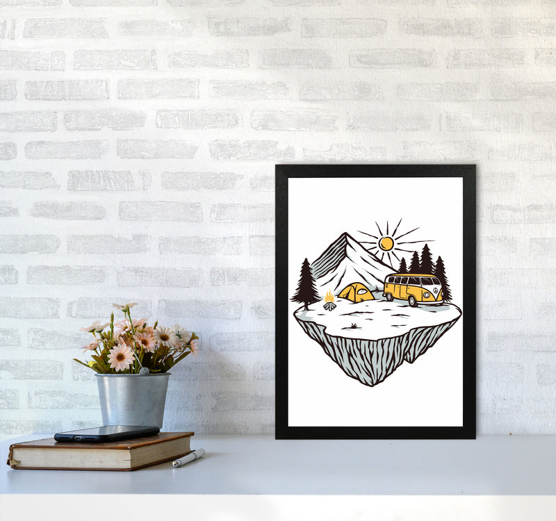 Camp Vibes Art Print by Jason Stanley A3 White Frame