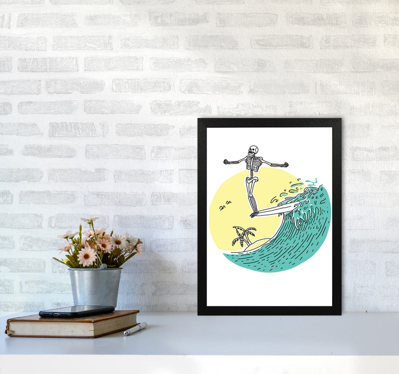 Hang 10 Zen Art Print by Jason Stanley A3 White Frame