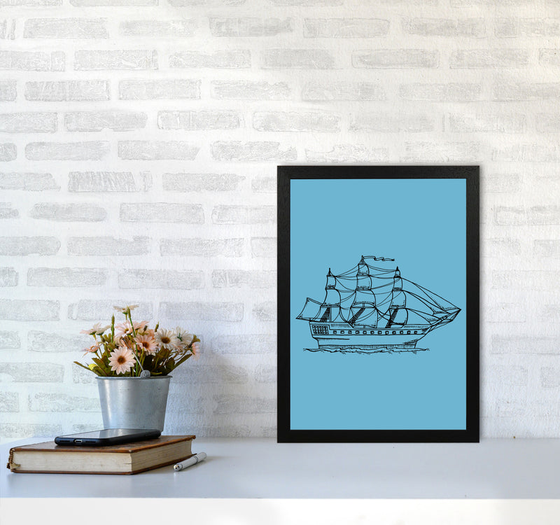 Above Sea Art Print by Jason Stanley A3 White Frame