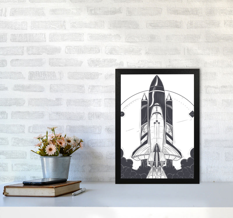 Blastoff! Art Print by Jason Stanley A3 White Frame