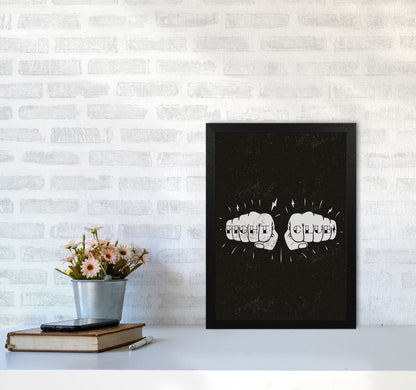 Fight Club Art Print by Jason Stanley A3 White Frame