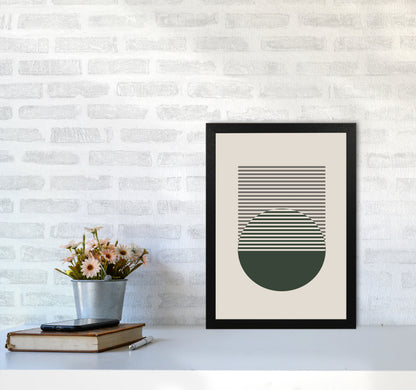 Minimal Abstract Circles I Art Print by Jason Stanley A3 White Frame
