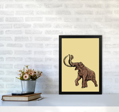 Mammoth Art Print by Jason Stanley A3 White Frame