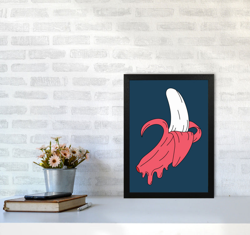 Melting Banana Art Print by Jason Stanley A3 White Frame
