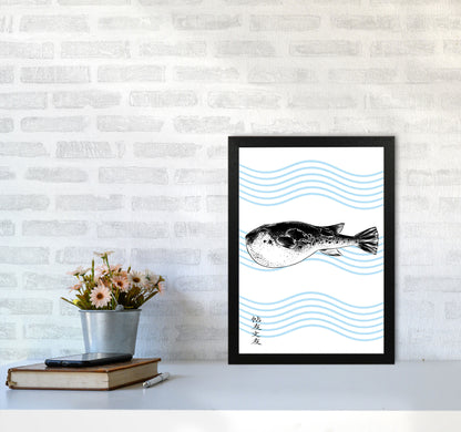 Fugu Art Print by Jason Stanley A3 White Frame
