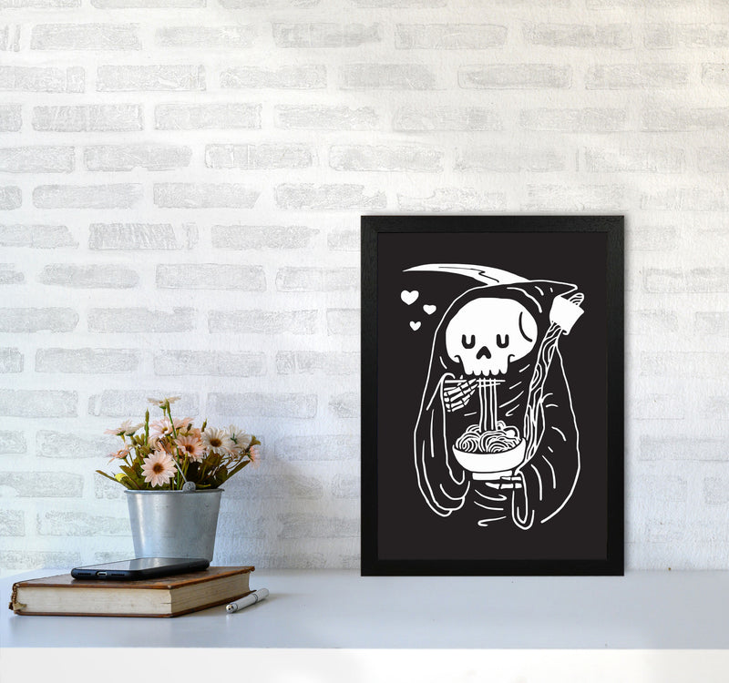 But First...Noodles Art Print by Jason Stanley A3 White Frame