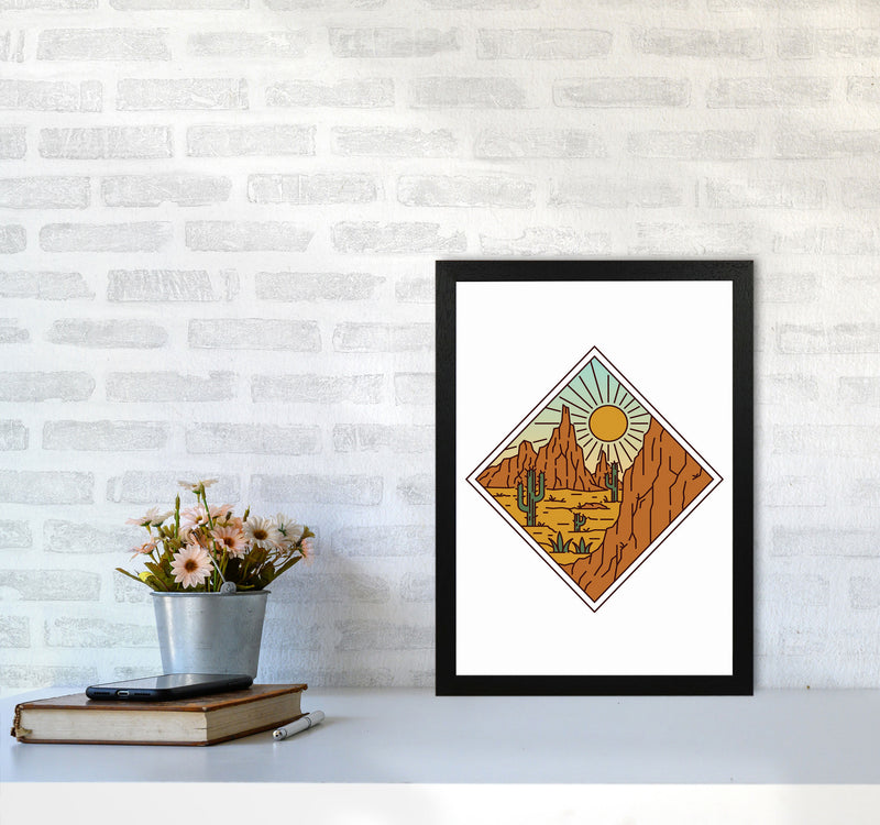Desert Vibes Art Print by Jason Stanley A3 White Frame