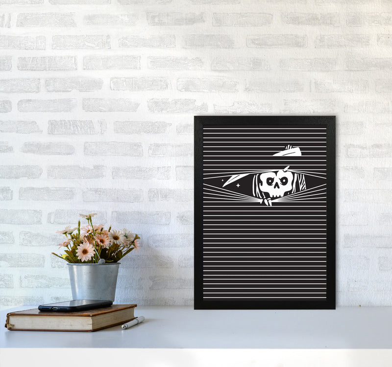 The Grim Reaper Art Print by Jason Stanley A3 White Frame