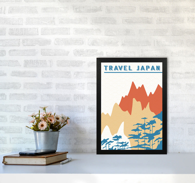 Traval Japan Minimilism III Art Print by Jason Stanley A3 White Frame