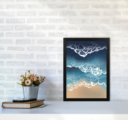 Ocean Waves Art Print by Jason Stanley A3 White Frame