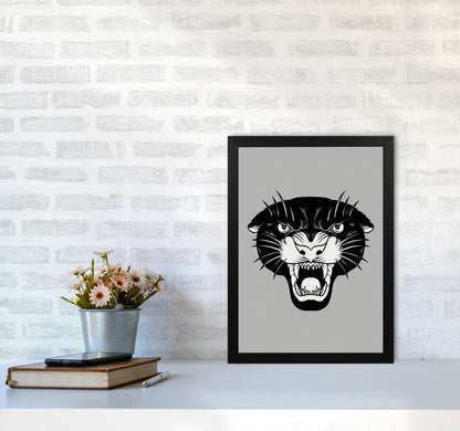 Vintage Panther Art Print by Jason Stanley A3 White Frame