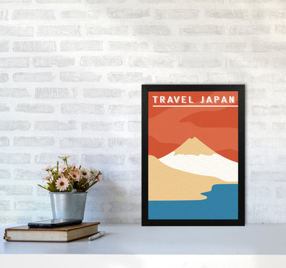 Traval Japan Minimilism II Art Print by Jason Stanley A3 White Frame
