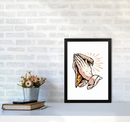 Pizza Is Life Art Print by Jason Stanley A3 White Frame