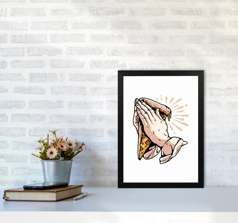 Pizza Is Life Art Print by Jason Stanley A3 White Frame