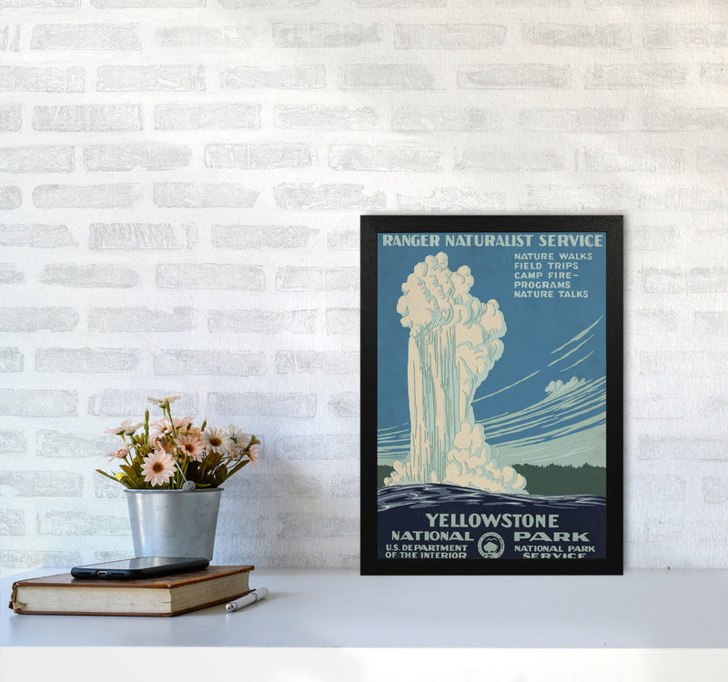 Yellowstone National Park Art Print by Jason Stanley A3 White Frame