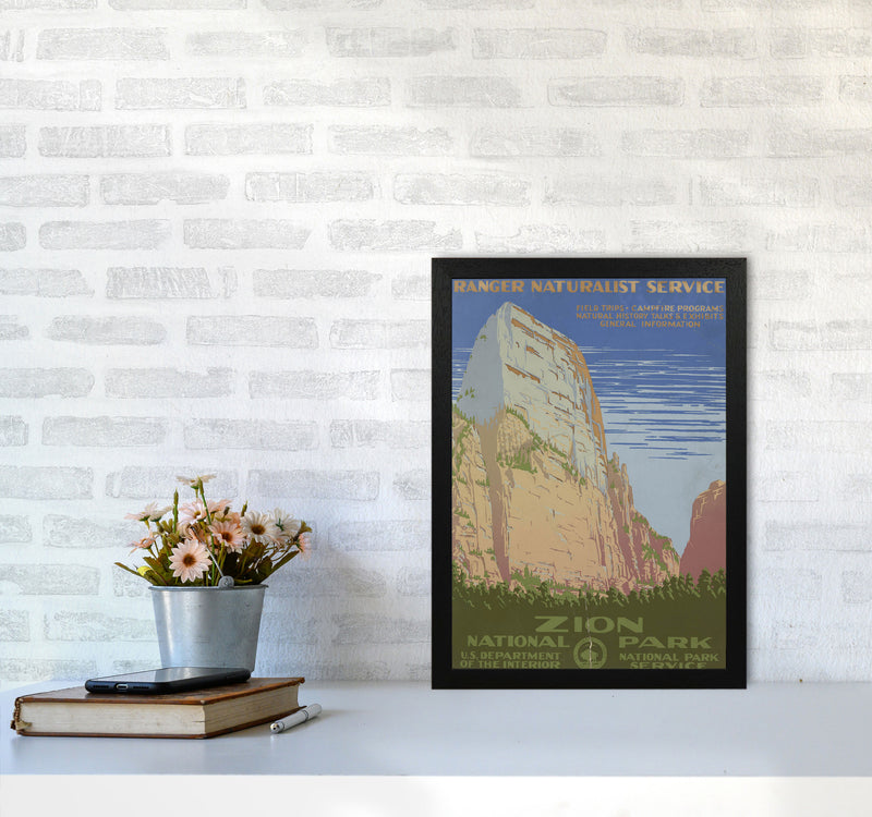 Zion National Park Art Print by Jason Stanley A3 White Frame